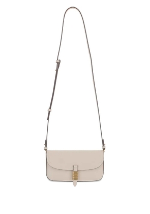 PINKO flap-closure leather shoulder bag - White