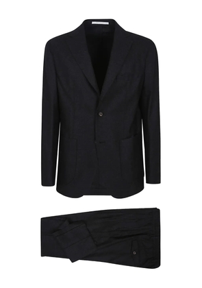 Eleventy drawstring single-breasted suit - Black