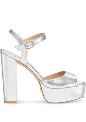 Stuart Weitzman 95mm Ryder sandals - Silver
