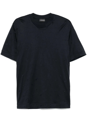 Emporio Armani logo-embroidered T-shirt - Blue
