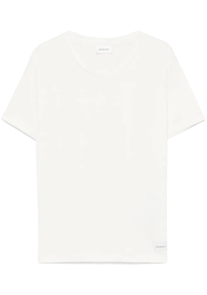 Saint Laurent logo-tag T-shirt - White