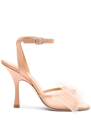 Stuart Weitzman 100mm Blushing Bow sandals - Neutrals