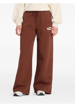 New Balance wide-leg logo-detail trousers - Brown