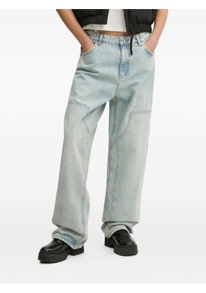 HUGO logo-embroidered jeans - Blue