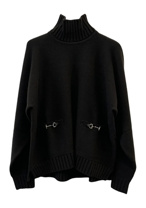 Gucci horsebit-detail turtleneck sweater - Black