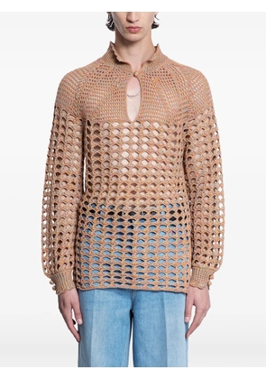 Valentino Garavani crochet sweater - Orange