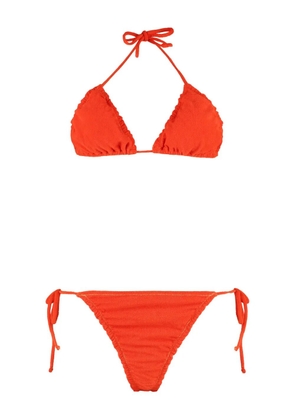 Reina Olga Concetta frilled bikini set - Orange