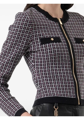 FRACOMINA jacquard zip-up cardigan - White