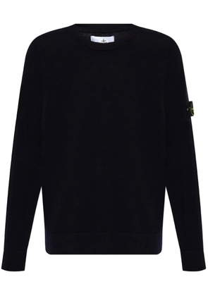 Stone Island Compass-motif wool sweatshirt - Blue