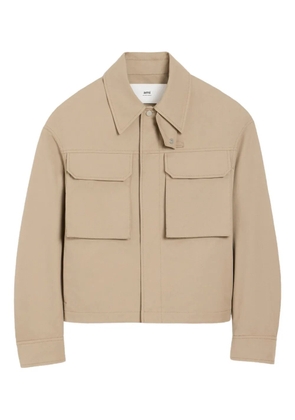 AMI Paris cotton worker jacket - Neutrals