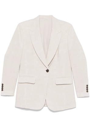 Brunello Cucinelli lurex blazer - Neutrals