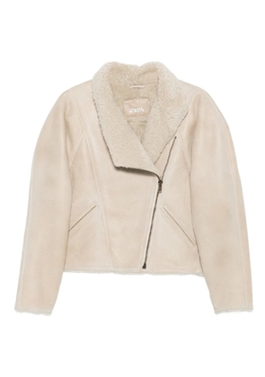 ISABEL MARANT Blondine zip-front shearling jacket - Neutrals