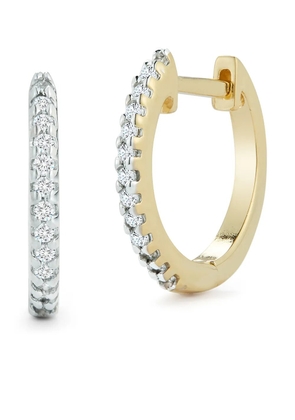 Mateo 14kt yellow gold 12mm diamond huggies