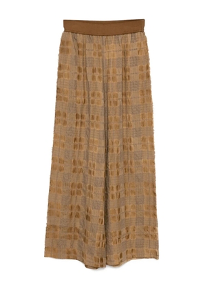 Uma Wang checked trousers - Brown