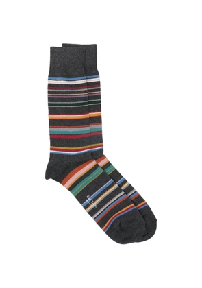 Paul Smith Martin striped socks - Grey