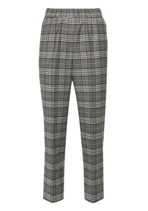 Peserico plaid-pattern trousers - Grey