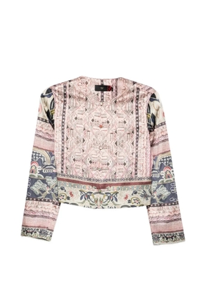 HUI MILANO floral-detail shirt - Pink