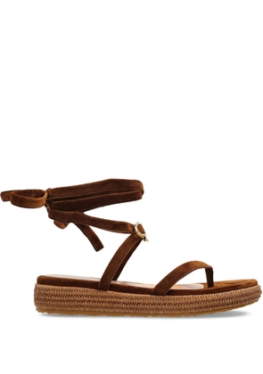 Gianvito Rossi leather sandals - Brown