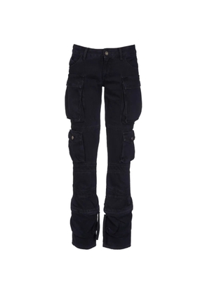 The Attico black cargo jeans - Blue