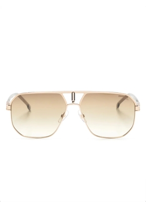 Carrera logo plaque gradient sunglasses - Gold