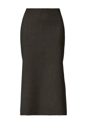 Fabiana Filippi panelled flared midi skirt - Brown
