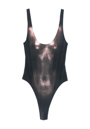 Jean Paul Gaultier body-print swimsuit - Black