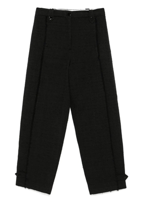 GANNI tweed trousers - Black