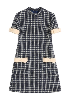 Valentino Garavani mini bouclé dress - Blue