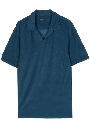 Frescobol Carioca Faustino towelling-finish polo shirt - Blue