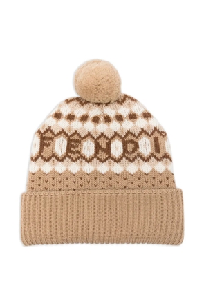 FENDI pompom nordic beanie - Neutrals