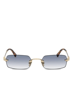 Miu Miu Eyewear rectangle-frame sunglasses - Gold