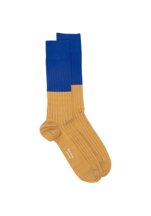 Paul Smith Candles ribbed colour-block socks - Neutrals