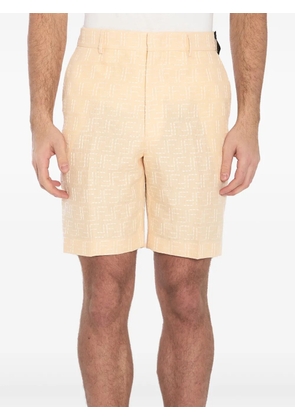 FENDI FF-jacquard bermuda shorts - Neutrals