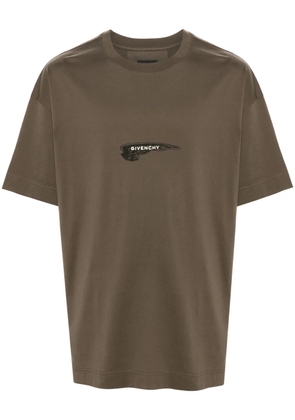 Givenchy Wings-print cotton T-shirt - Green
