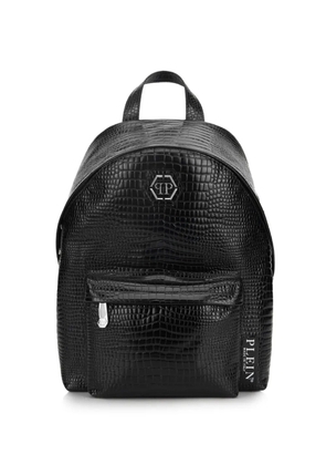 Philipp Plein top-handle leather backpack - Black