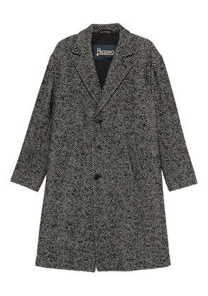 Herno single-breasted coat - Black