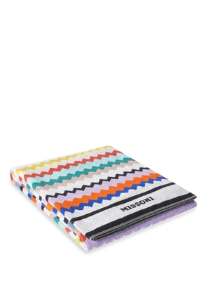 Missoni Home Riverbero cotton beach towel - Red