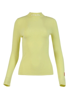 Heron Preston mockneck graphic top - Yellow