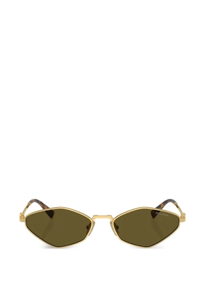 Miu Miu Eyewear geometric-frame sunglasses - Gold