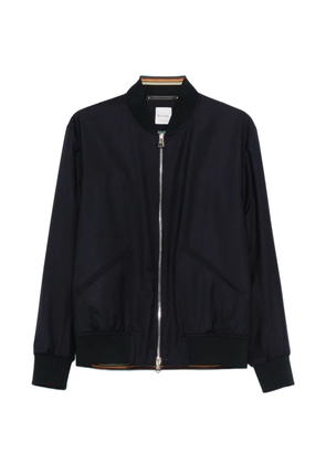 Paul Smith zip-up bomber jacket - Blue