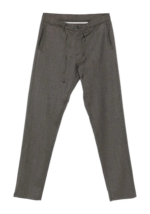 Canali drawstring-waist trousers - Brown