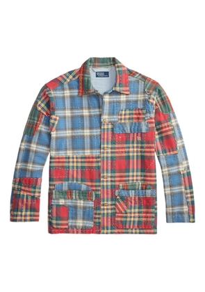 Polo Ralph Lauren patchwork plaid overshirt - Blue
