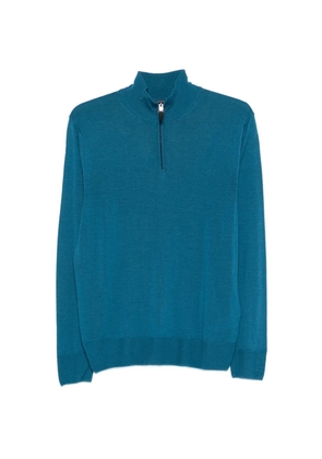 Canali half-zip sweater - Blue