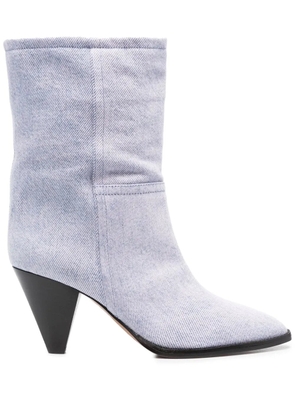 ISABEL MARANT 75mm Rouxa suede boots - Purple