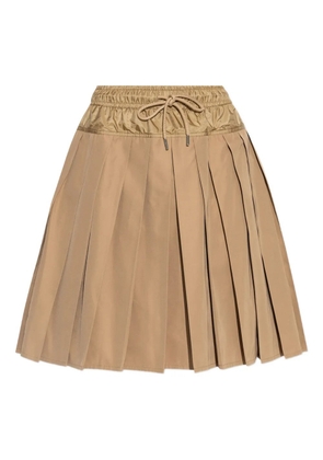 Moncler drawstring-waist pleated skirt - 238 BEIGE