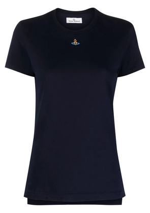Vivienne Westwood Orb-embroidered short-sleeve T-shirt - Blue