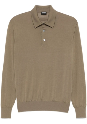 Zegna wool polo shirt - Green