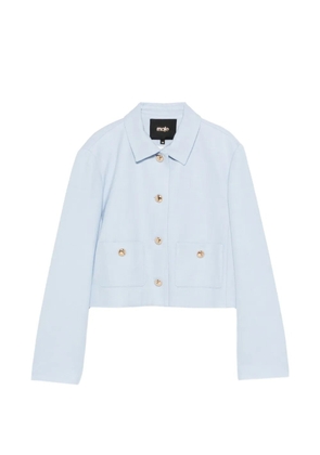 Maje front-pocket button-fastening jacket - Blue