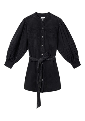 MARANT ÉTOILE Moe ruffle-details mini dress - Black
