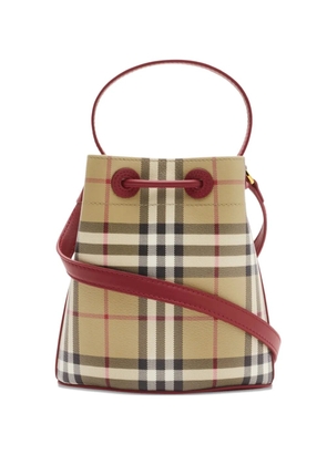 Burberry mini check bucket bag - Neutrals